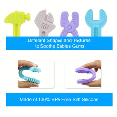 Baby Teething Toys Teether Toys For Babies 3 24 Months Silicone Tool Teether