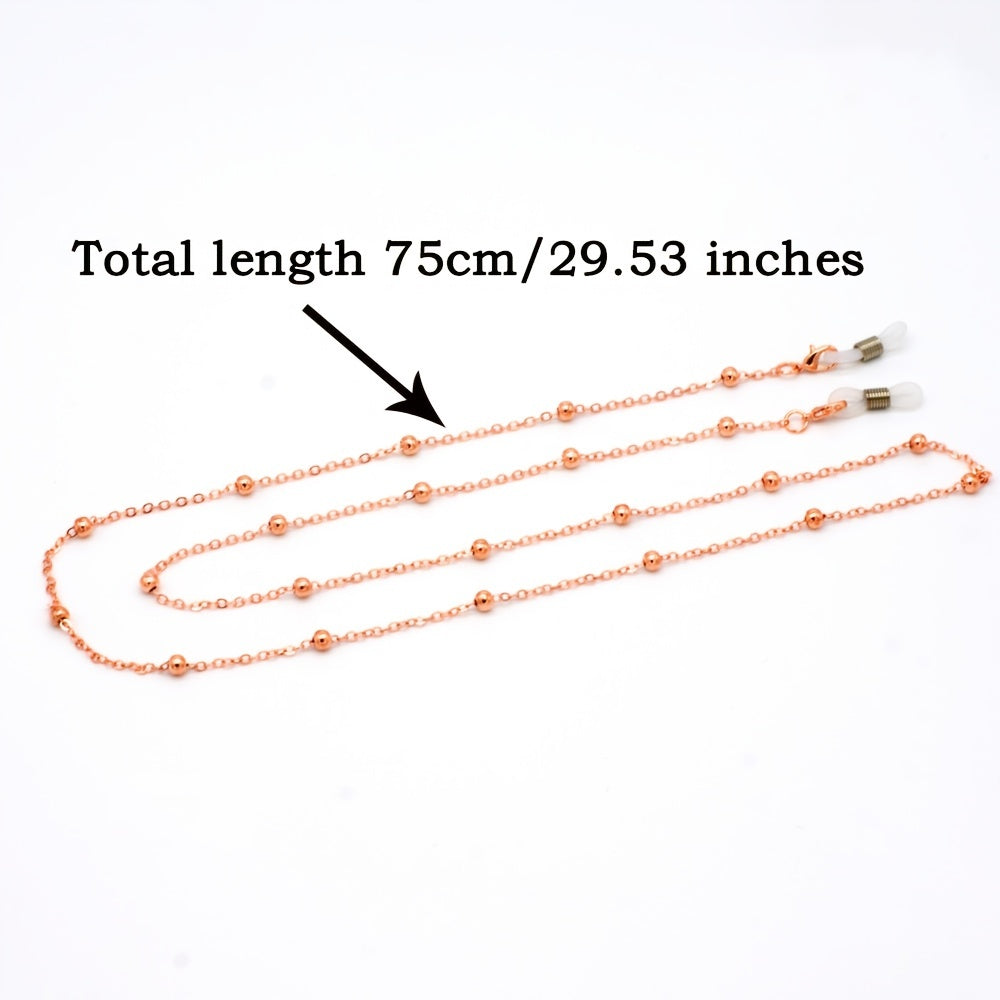 Metal Men Eyeglass Chains Reading Beaded Glasses Chain Necklace