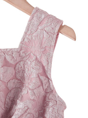 Girls Floral Sleeveless Dress with Bowknot for Summer