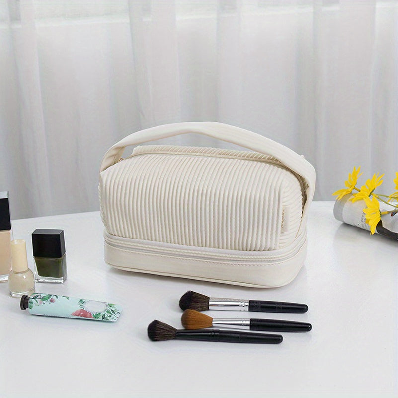 Large Capacity Makeup Pouch Waterproof Travel Toiletry Bag