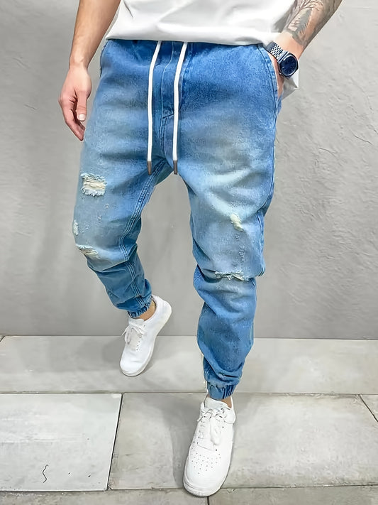 Men's Loose Cotton Jogger Jeans