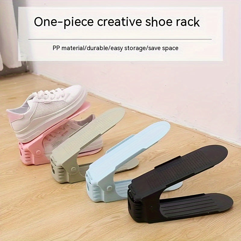 Adjustable Double-layer Shoe Rack Integrated Shoe Rack Space-saving Shoe Storage
