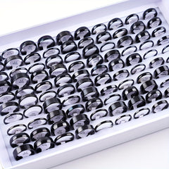 20Pcs Multicolor Stainless Steel Rings For Men Couples Party