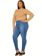  Button Fly Stretch Skinny Jeans