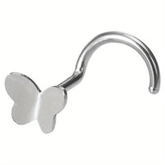 Mini Butterfly Nose Rings Stud Earrings Piercing Nariz Bone Studs