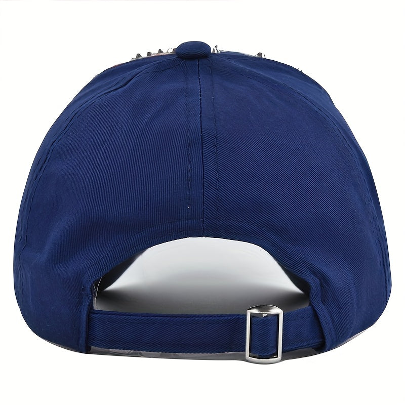 Flag Pattern Block Dad Hat Unisex Hip Hop Sun Hats