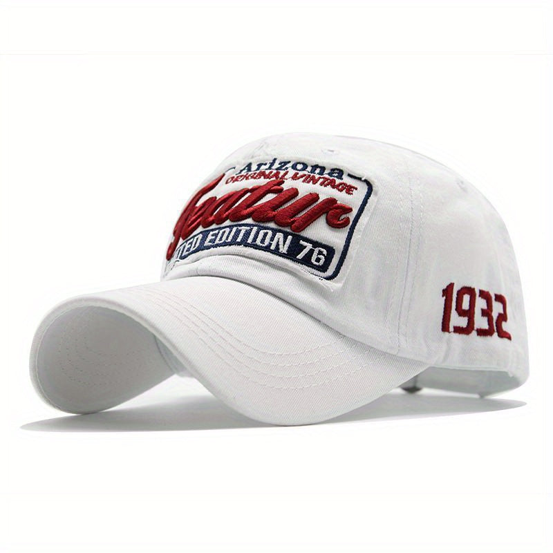 Vintage Patch Baseball Cap Letter Embroidery Dad Hats Unisex Adjustable Sun Hats