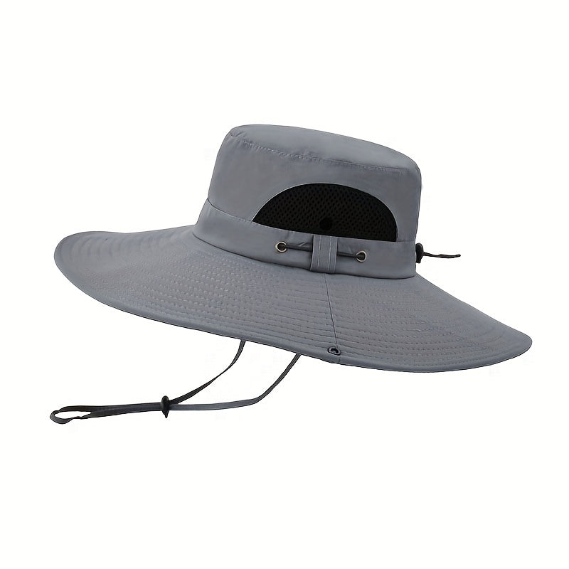 Wide Brim Breathable Bucket Hat For Outdoor Fishing Mountaineering