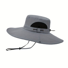 Wide Brim Breathable Bucket Hat For Outdoor Fishing Mountaineering