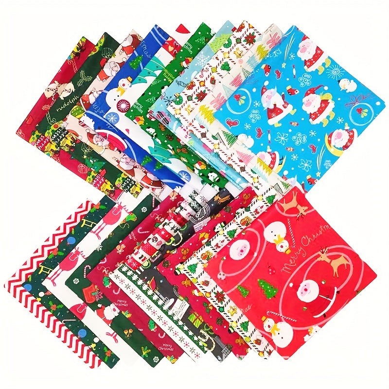 Christmas Style Patchwork Cloth Head Cloth Set 25 9 8 9 8in Cotton Printed Cloth