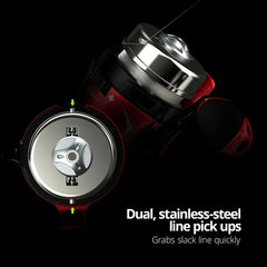 KastKing Cadet Spincast Fishing Reel with 10LB Nylon Line