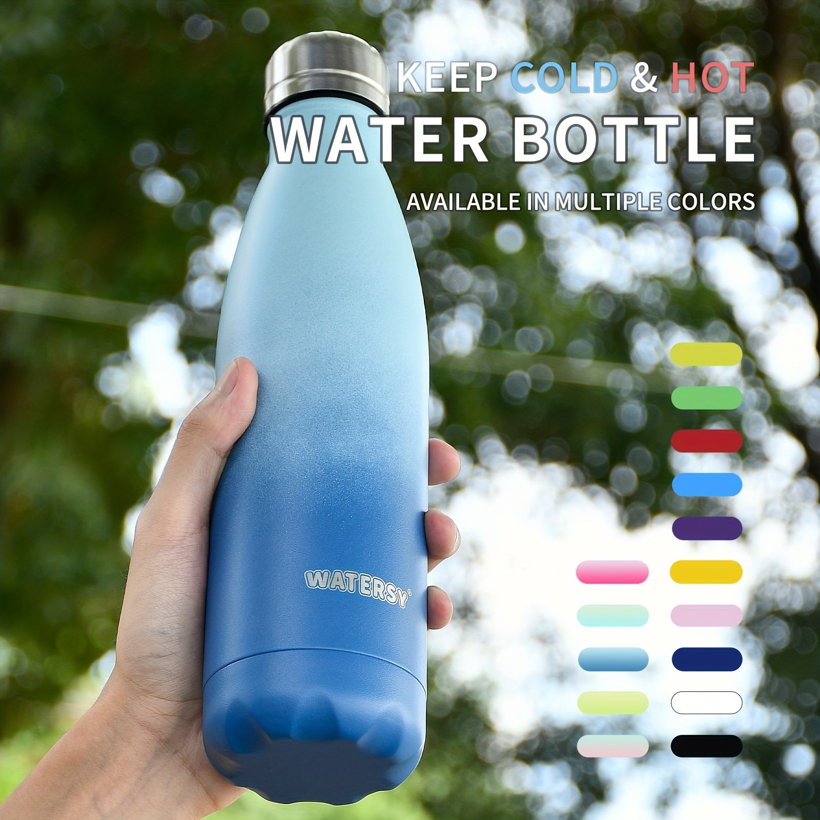 Watersy Stainless Steel Vacuum Bottle 1pc