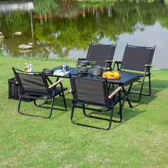 Portable Aluminum Folding Table with Carrying Bag for Indoor Outdoor Picnic
