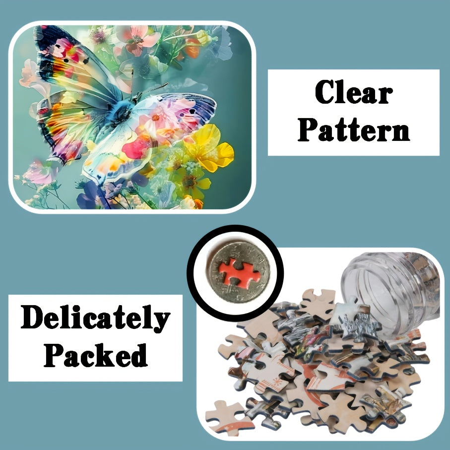 5 Packs Adult Mini Test Tube Puzzle Jigsaw Flowers Game Home Decor Display