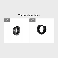 Men's Titanium Steel Ear Buckle Punk Studs