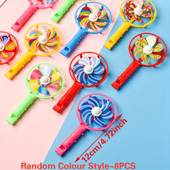 8pcs Mixed Party Windmill Whistle Creative Toys for Children
