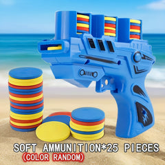 Foam Disc Launcher Flying Disc Handheld Shooter - Indoor/Outdoor Game Toy