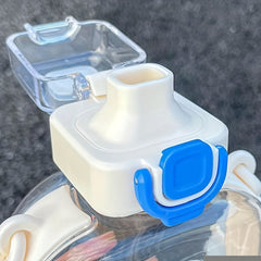 750ml Transparent Space Cup Fitness Water Bottle
