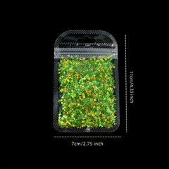 Holographic Star Glitter Flakes Resin Fillers Nail Art