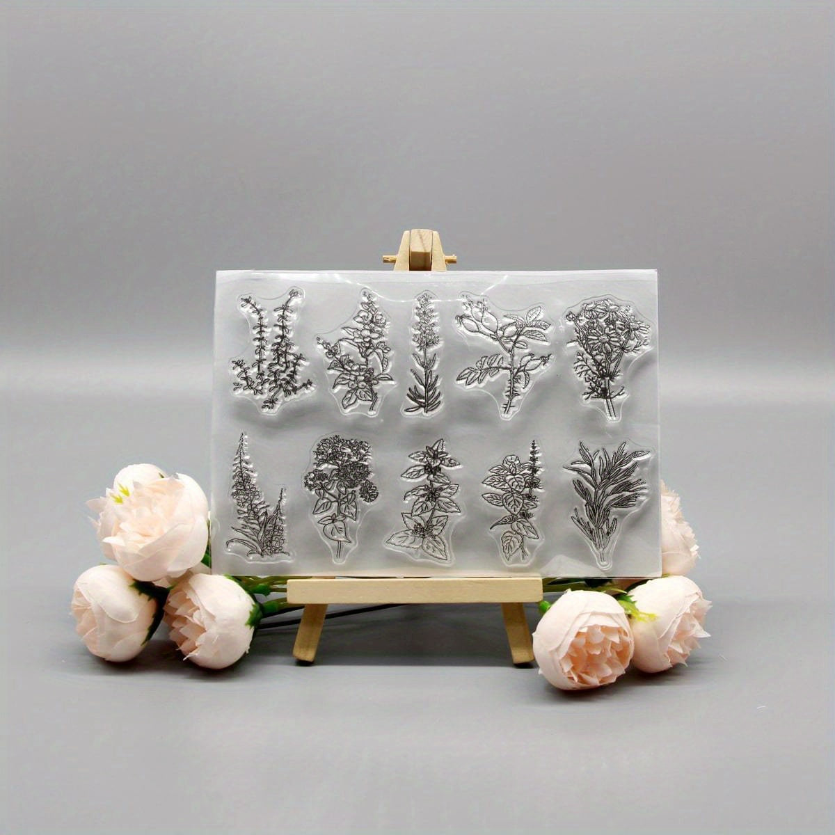Plant DIY Silicone Clear Stamp for Scrapbooking Crafts