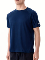 Men's Sports T Shirt Sweat Absorption Breathable for Gym Workouts