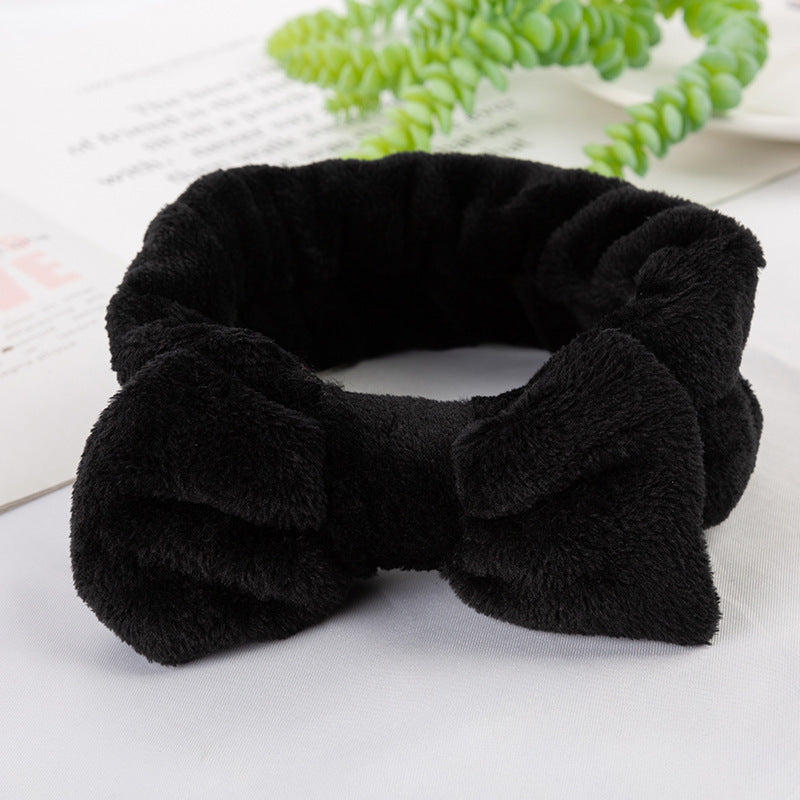 Soft Bow Headband for Washing Face and Makeup