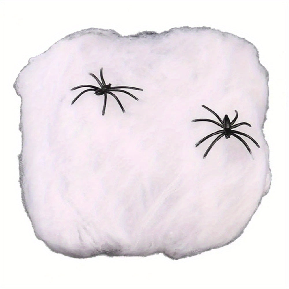 1pc Halloween Spider & Cobweb Scene Decoration Props