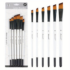 6-Piece Nylon Hair Brushes Set for Watercolor and Acrylic Painting