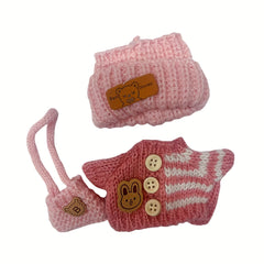 Stylish LABUBU Doll Clothes for 15 01 16 Doll Crochet Outfit
