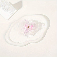 Heart shaped Acrylic Hair Claw Headwear Hair Accessories