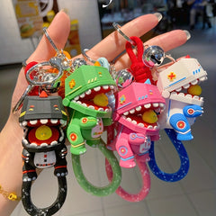 Funny Dinosaur Cartoon Key Chain for Men