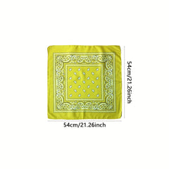 Boho Style Bandana Headband Hip Hop Square Scarf For Women Hair Accessories