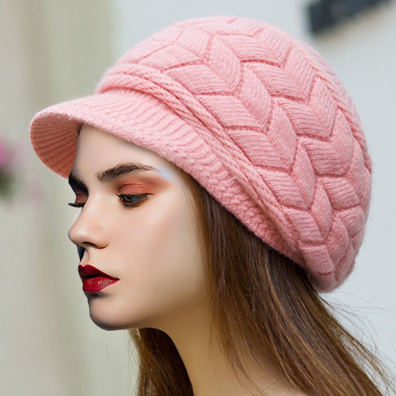 Women's Knitted Beanie Hat Winter Warm Beret Cap