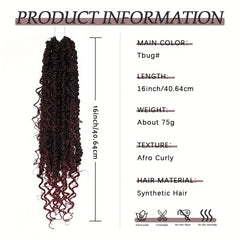 Synthetic Crochet Hair Extensions Curly Faux Locs Goddess Locs