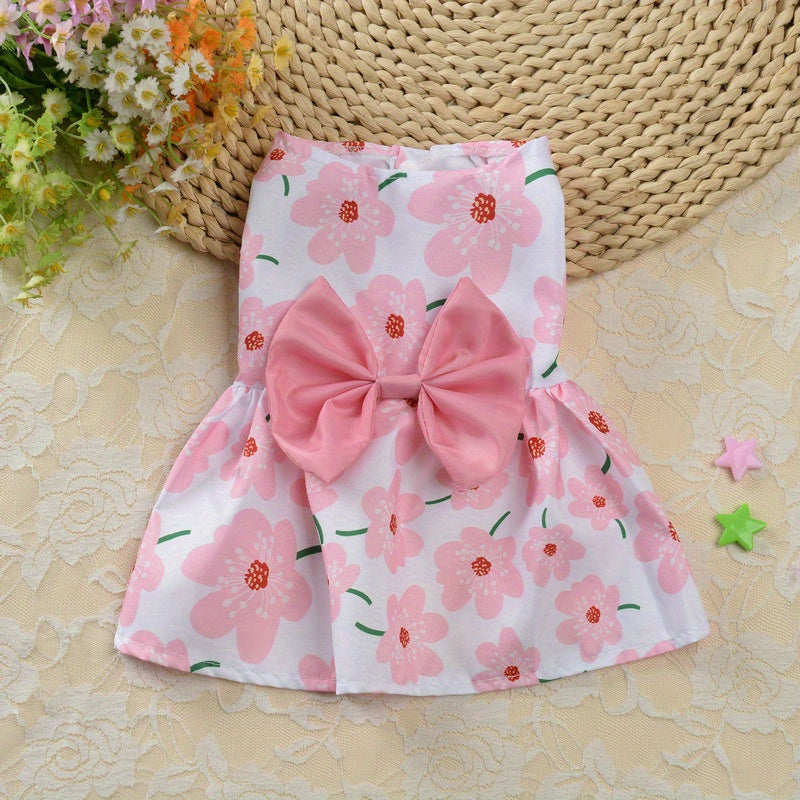 Summer Floral Skirt for Pets