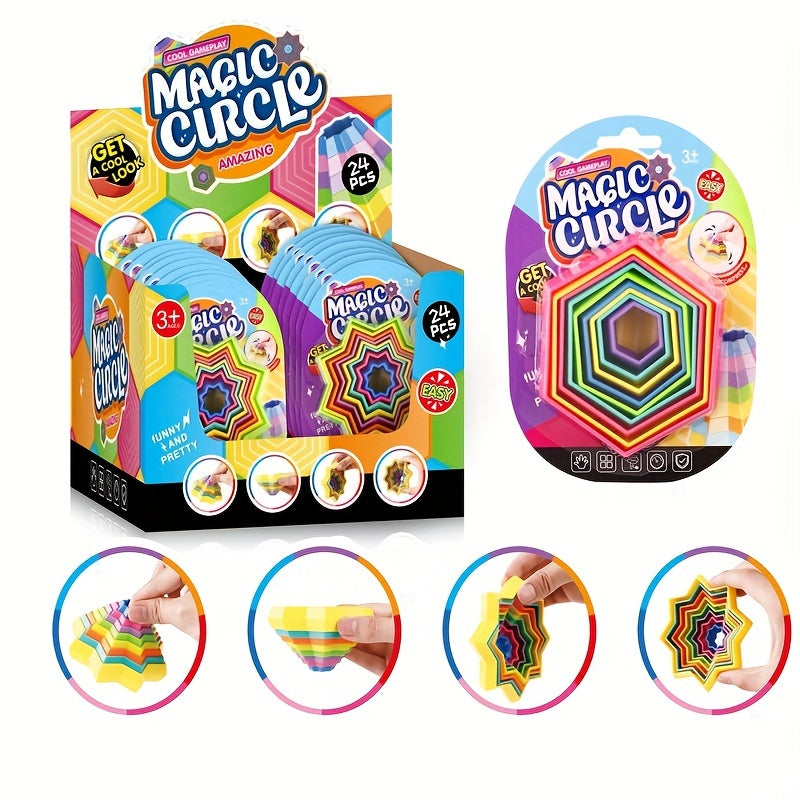 Star Circle Stacking Fidget Toy Relieve Stress & Improve Focus