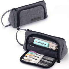 Triangle Window Pencil Case Large Capacity Pen Stationery Box For Students