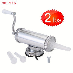 3LB Aluminum Meat Sausage Stuffer Kit Homemade Salami Machine