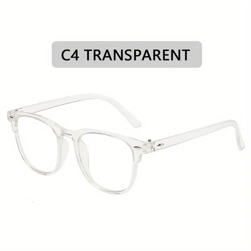 Retro Oval Frame Anti Light Shading Glasses for TV & Computer
