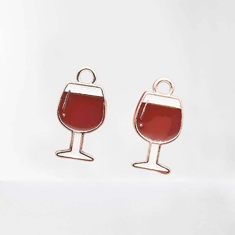 2 Pack Wine Glass Drip Oil Jewelry Accessories