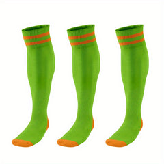 3 Pairs Men's Breathable Soccer Thigh Socks for Sports