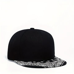 Paisley Print Baseball Cap Hip Hop Block Snapback Hats