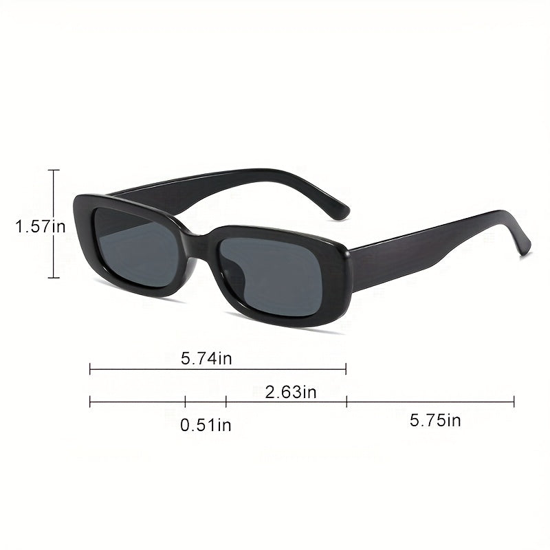 Vintage Rectangle Small Frame Sunglasses for Women
