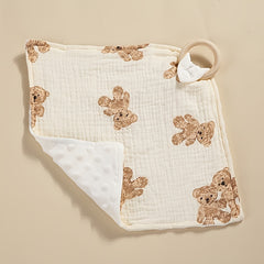 Baby Comfortable Soothing Towel Hanging Bib Touchable Scarf