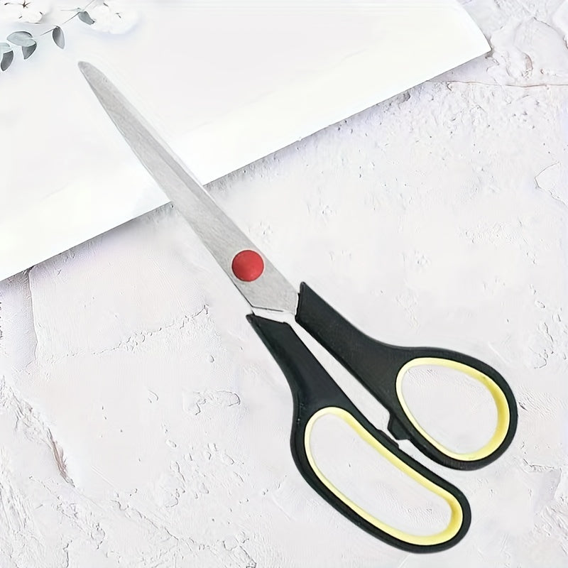 8-Inch Stainless Steel Scissors for Office and Art, Rubber Plastic Handle