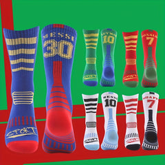 1pair Crew Socks Football Socks Thin Sports Socks Sweat absorbing Wear resistant