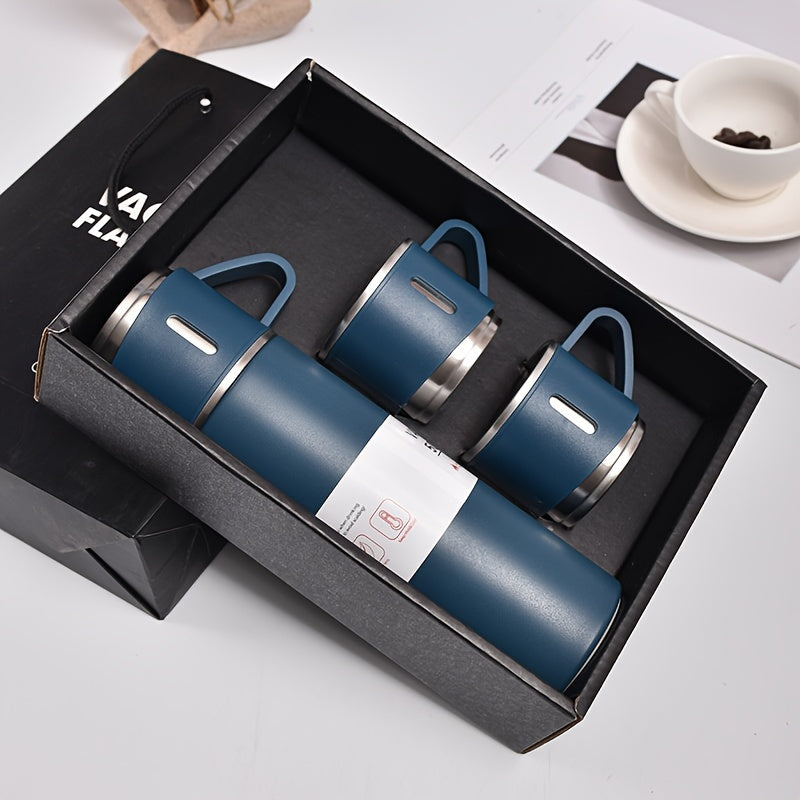 500ml Stainless Steel Insulation Water Cup Double Layered Leakproof Bottle