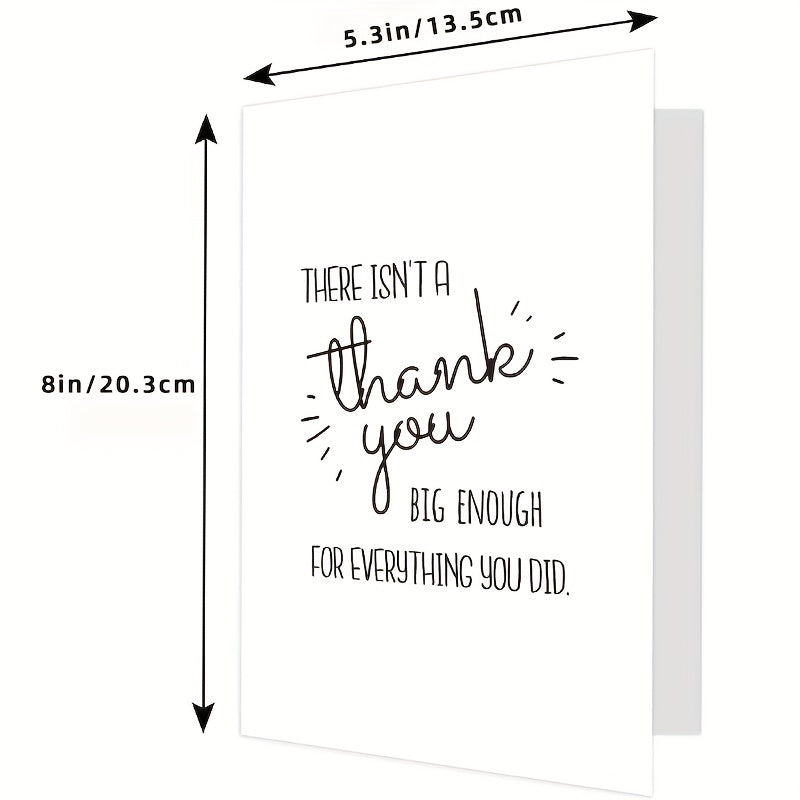 Funny Thank You Card With Envelope - Thankful Greeting Card for Teacher