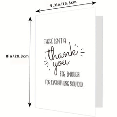 Funny Thank You Card With Envelope - Thankful Greeting Card for Teacher