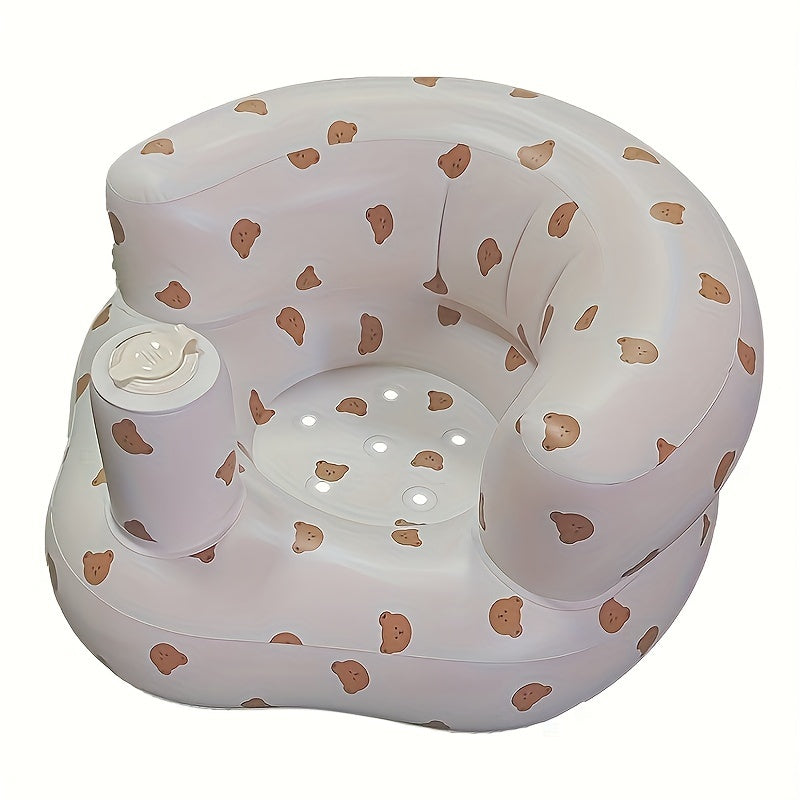 Portable Kids Bath Seat Anti Slip Inflatable Sofa for Safety